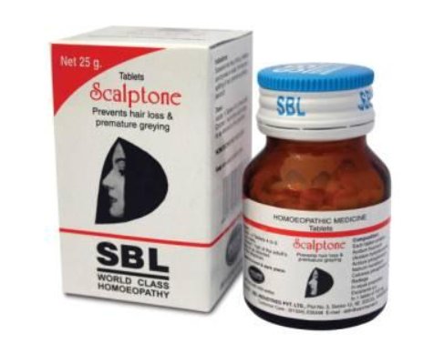 <b>SCALPTONE - Scalp disorders and hairs problems</B><br>tablets - 1 bottle of 25grs<BR> SBL cie